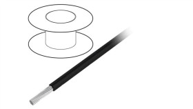 3055-Bk005 Przewód Na Rolce 30,5M Linka Cu 18Awg Pvc Czarny 300V