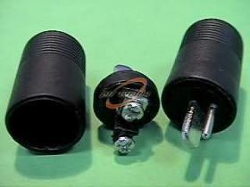 GŁOŚNIKOWY WTYK PROSTY SKRĘCANY