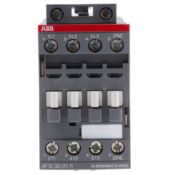 Stycznik 24 V AC/DC ABB styki: 3 5.5 kW 28 A 3NO Śruba 1SBL157001R1101 AF12-30-01-11