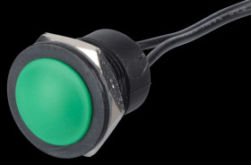 IAR3F1300 IA pushbutton 16 mm - low profile, NO, green