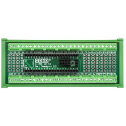 Terminal Block Breakout Board Module for Teensy++ 2.0, DIN Rail Mount Version