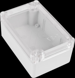 Industrial housing, 118 x 78 x 55 mm, IP65, light gray