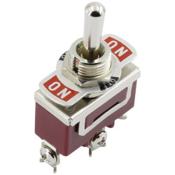 TruComponents 751449 Toggle switch Panel Mount Off/On DPST Screw Terminals
