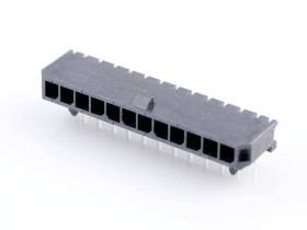 Molex Listwa kołkowa, męska, do wbudowania, standardowa Ilość pinów 12 Wymiary siatki: 3.00 mm 436501201 1 szt. paleta
