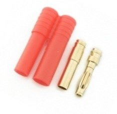 4.0mm EC3 Connectors "GOLD" - with Casing - Male + Female