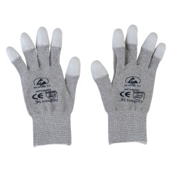 Antistat 109-0037P ESD PU Tip Copper Printed Glove - Small