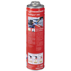 Rothenberger 035510-A Multigas 300 Gas Cartridge 1900&#xB0;C 338g 1pc