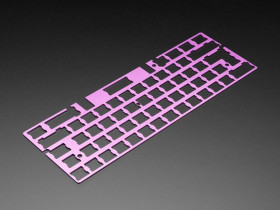 Adafruit Anodized Purple Aluminum Metal Keyboard Plate for GH60 Case