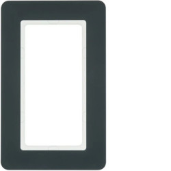 Q.7 Ramka 1-krotna z dużym wycięciem, antracyt aksamit, lakierowany 13096186