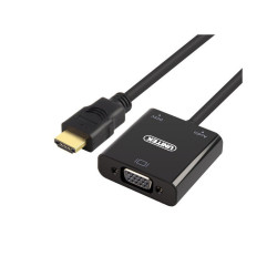 Przejście HDMI - VGA + Audio Adapter, Przejściówka Y-6333 UNITEK