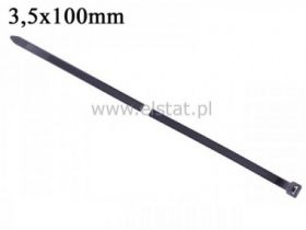 Opaska zaciskowa 3,5x100mm ( czarna ) opak.100