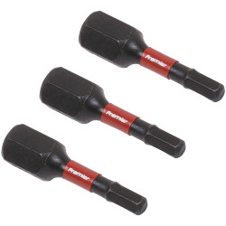 Sealey AK8211 Hex 3mm Impact Power Tool Bits 25mm - 3pc