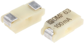 Bezpiecznik nieresetowalny 100mA 63V ac/dc Schurter F Termoplastyczne 50 A przy 63 V AC/DC