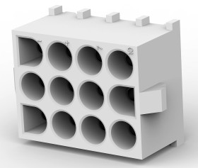 Gniazdo PCB 12 -pinowe raster: 6.35mm Moc Proste Przewlekany