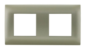 DANTE Ramka podwójna tworzywo lakierowane SATYNA 455082