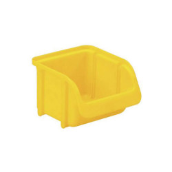 H&#xFC;nersdorff 671200 Storage Bin 115x100x75mm Yellow 1Piece Sturdy Design