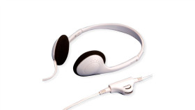 Value Stereofoniczny Zestaw Słuchawkowy Z Regulacją Głośności, Szary