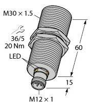 Przycisk refleksyjny, ultradźwękowy Turck 100000365 1 szt.