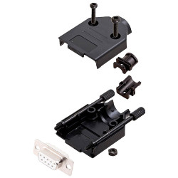 Encitech 6355-8032-11 D-Sub Receptacle set 9 Pins Solder Bucket