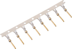 Pin contact, 0.326-0.518 mm², AWG 22-20, crimp connection, gold-plated, 61800413722DEC