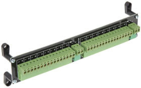Dystrybutor zasilania (łączówka, rozgałęźnik) 2-we/2x8-wy max.24VDC 5A LZ-16/R