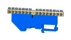 Listwa Ochronna 15-Modułowa 15X16mm2 Wysoka Podstawa - Niebieska