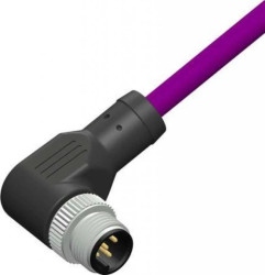 Przewód czujnik-siłownik ze złączem Złącze M12 liczba rdzeni 4 długość 2m Rodzaj A Męski