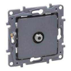 Niloe Selection Gniazdo tv typu f końcowe do instalacji typu gwiazda 1db stal 762350