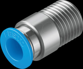 153016 Screw connection, straight, with internal hexagon, R1/4 &lt;&gt; dia.