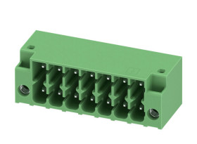 Złącze PCB 7 -pinowe raster 3.5mm 2 -rzędowe Wciskane Męski Phoenix Contact