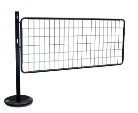 Słupek Zestaw słupa i panelu Czarny