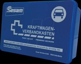 Car first aid kit, DIN13164:2022, case