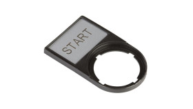 Tabliczka Opisowa Start 50X30mm Czarna Prostokątna M22s-St-Gb1 216495