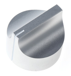 Pokrętło potencjometru oś: 6mm średnica: 31.8mm Aluminium Srebrny RS PRO