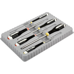 Bahco BE-9881I ERGO 6-Piece Screwdriver Set for Slotted &amp; Phillips Screws