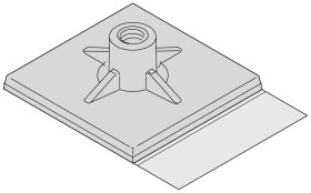 nVent SCHROFF 24827005 Podstawa samoprzylepna 24827005 wielobarwny 10 szt.