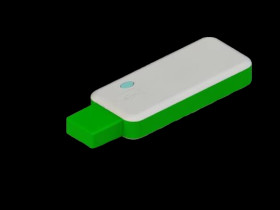 Teko - seria TEK-USB (TEK-USB.45) - obudowa do urządzeń USB w kolorze białym i zielonym (58 x 25 x 10,2 mm)