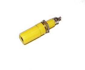 Gniazdo bananowe zółte 4mm długie