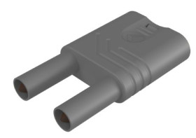 Złącze bananowe Męski Gniazdo bezsprężynowe 4 mm Szary 32A Hirschmann Test & Measurement rozmiar 4 mm