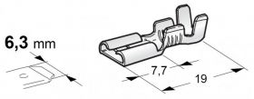 KONEKTOR 6.3MM NASUWKA 1-1,5MM2