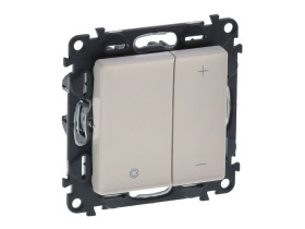 VALENA LIFE Ściemniacz przyciskowy bez zacisku neutralnego kremowy 752262 LEGRAND