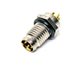 Złącze wielostykowe przemysłowe 4-pinowe M8, panelowe Wtyczka Amphenol Industrial