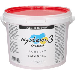 Daler Rowney System 3 Acrylic Paint Cadmium Red 2L
