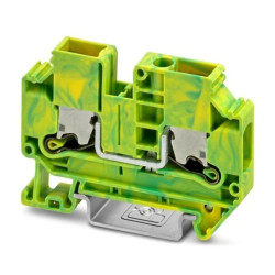 Złączka szynowa PE 2-przewodowa 6mm2, listwa zaciskowa żółto-zielonego XT 6-PE