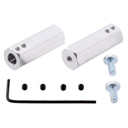 12mm Hex Wheel Adapter for 6mm Shafts - Extended (2-Pack)