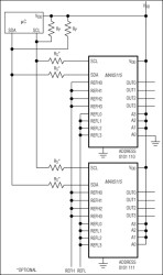 Nonvolatile, Quad, 8-Bit DACs with 2-Wire Serial Interface
