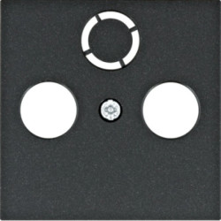 Lumina Płytka czołowa RTV-SAT czarny WL6313