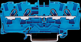2004-1404 4-conductor feed-through terminal, 32 A 0.5 - 4.0 mm² blue