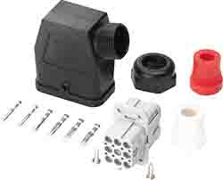 Zestaw złączy Zestaw złącza 9-biegunowy z wejściem kabla PG16