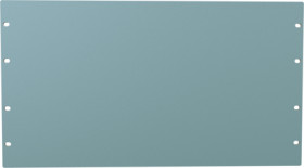 Blind plate, aluminum, (H) 267 mm, 6 U, dark gray, PBPA19010GY2
